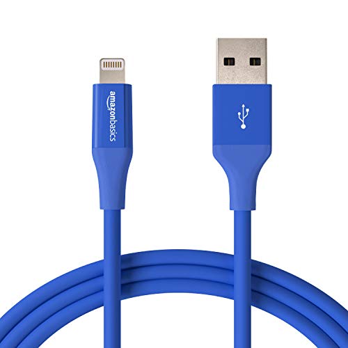 Product Cover AmazonBasics L6LMF110-CS-R Apple Certified Lightning to USB Charge and Sync Tough Cable, 6 Feet (1.8 Meters) - Blue