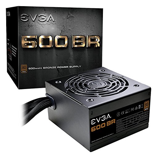 Product Cover EVGA 100-BR-0600-K1 600 BR, 80+ Bronze 600W, Power Supply