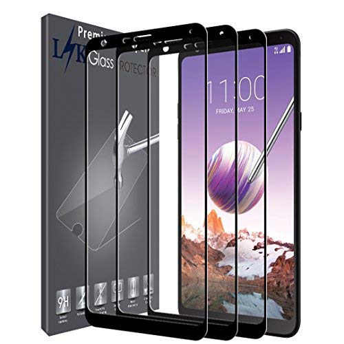 Product Cover LK [3 Pack] Screen Protector for LG Stylo 4, [Full Cover] Tempered Glass with Lifetime Warranty