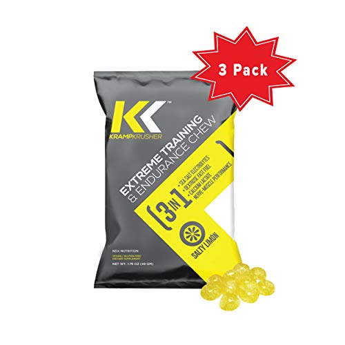 Product Cover Pre Workout Kramp Krusher, Energy Gummies, (Pack of 12) Training and Endurance Enhancer, with Electrolytes, Calcium Lactate for Optimal Performance While Training (Lemon, 3 Pack)