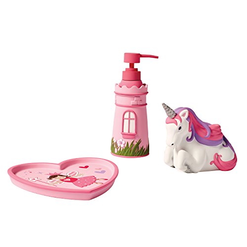 Product Cover dream FACTORY Magical Princess 3-Piece Bath Accessories Set, Pink