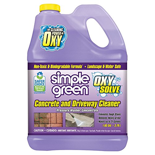 Product Cover SIMPLE GREEN Oxy Solve Concrete and Driveway Pressure Washer Cleaner - Removes Stains from Mold, Mildew and Oil on Garage Floors, Sidewalks, Walkways & Driveways - Concentrate 1 Gal.
