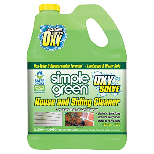 Product Cover SIMPLE GREEN Oxy Solve House and Siding Pressure Washer Cleaner - Removes Stains from Mold & Mildew on Vinyl, Aluminum, Wood, Brick & Stucco - Concentrate 1 Gal.