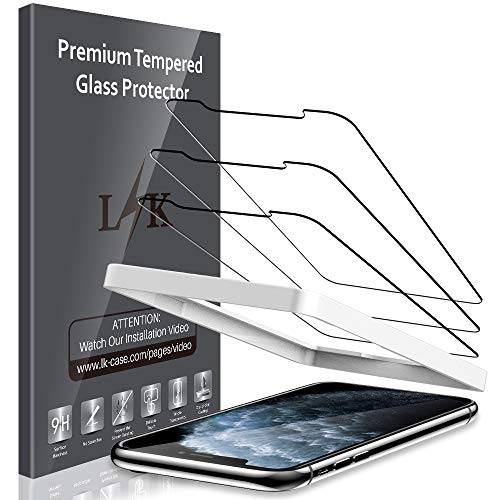 Product Cover [3 Pack] LK Screen Protector for iPhone Xs Max/iPhone 11 Pro Max 6.5'' Tempered Glass