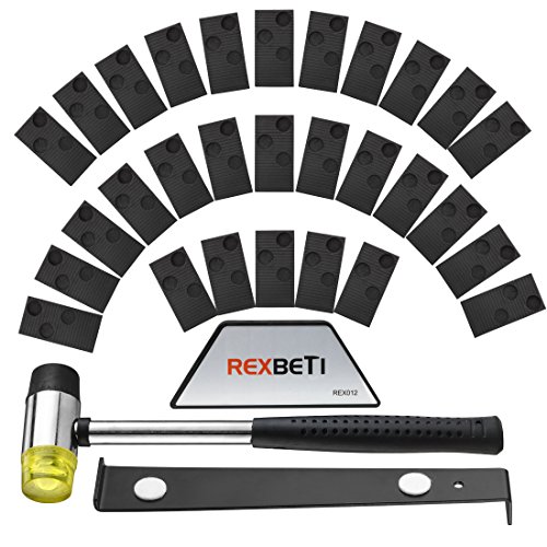 Product Cover Laminate Wood Flooring Installation Kit by REXBETI with 30 Spacers, Tapping Block, Pull Bar and Mallet (Floor)