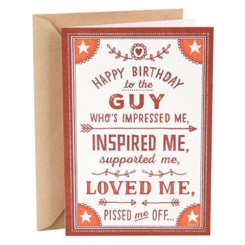 Product Cover Hallmark Shoebox Funny Birthday Card for Husband (Loved Me)