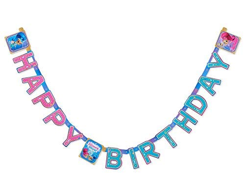 Product Cover Shimmer and Shine Happy Birthday Banner|Party|Decorations|Celebrattion