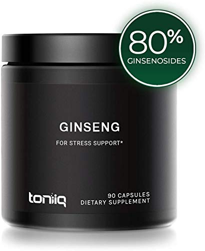 Product Cover Ultra High Strength Panax Ginseng Capsules - 80% Ginsenosides - 750mg 20x Concentrated Extract (15,000 mg Raw Powder Equivalent) - The Strongest Red Korean Ginseng Pills Available - 90 Veggie Caps