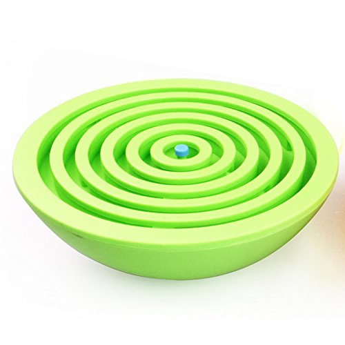 Product Cover Lizct BTLB-01-Green Balance Ball Maze Puzzle - Hemisphere Brain Teaser Labyrinth Intelligent Board Game Toys for Children and Adults, Green