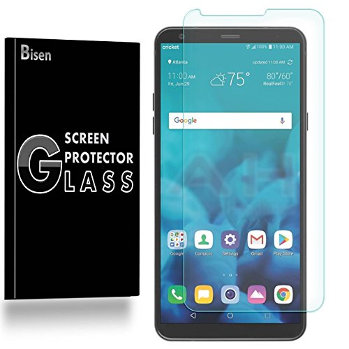 Product Cover [3-Pack BISEN] LG Stylo 4 Screen Protector Tempered Glass (Also Compatible w/LG Stylo 4+ / Stylo 4 Plus), Anti-Scratch, Anti-Fingerprint, Anti-Bubble, Lifetime Protection