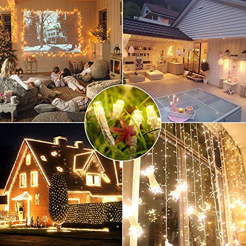 Product Cover Bolylight LED String Light 99ft 300 LED Indoor and Outdoor Battery Fairy Lights with 31V Low Voltage Transformer Warm White