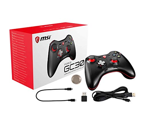 Product Cover MSI Gaming Wireless Rechargeable Dual Vibration Gaming Controller for PC and Android (FORCE GC30)