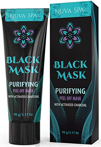 Product Cover Blackhead Remover Mask, Black Mask w/Activated Charcoal, Blackhead Peel Off Mask for Deep Cleansing Face & Nose 90g (Mascarilla para Puntos Negros)