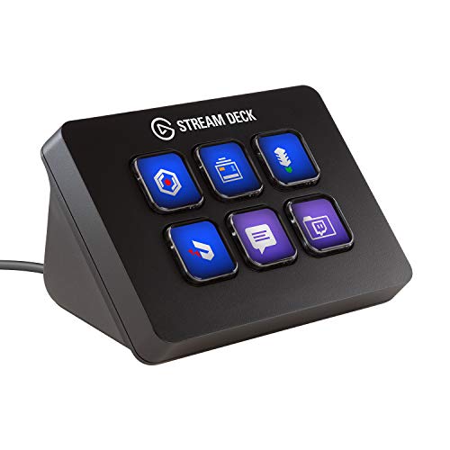 Product Cover Elgato Stream Deck Mini - Live Content Creation Controller with 6 customizable LCD keys, for Windows 10 and macOS 10.11 or later