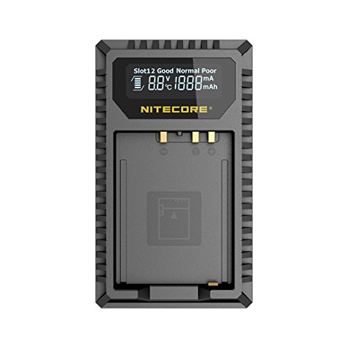 Product Cover NITECORE FX1 Digital USB Camera Battery Charger Compatible with Fujifilm NP-W126 and NP-W126S Batteries