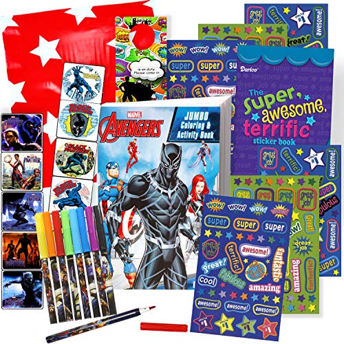 Product Cover Black Panther Coloring Book with Black Panther Stickers (Black Panther Movie)