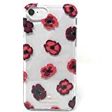 Product Cover Kate Spade New York Protective Rubber Case For iPhone 8/7/6S/6 Red Floral champagne logo