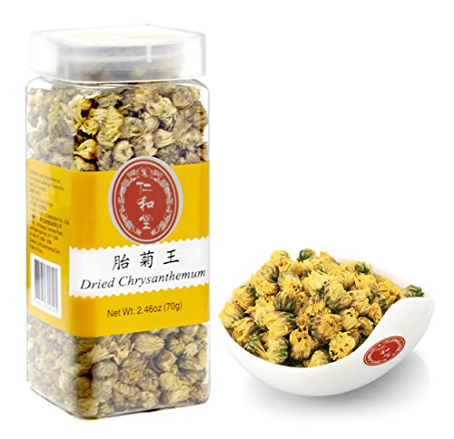Product Cover Ren He Tang Dried Chrysanthemum Tea, Tai Ju - Chinese Tea - Herbal - Flower Tea - Decaffeinated - Loose Leaf Tea 2.46 OZ (70g)