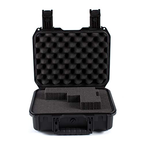 Product Cover DAOE WT210 Crushproof Hard Pistol Gun Case with Pluckable Foam, 13'',TSA Approved