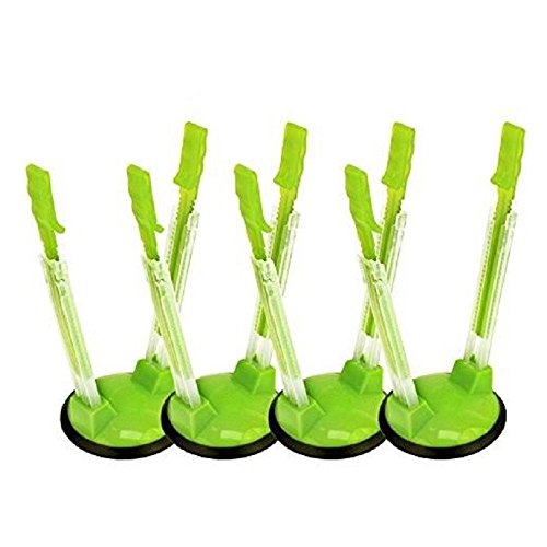 Product Cover YUFF Baggy Sandwich Racks Holder，Food Storage Bags Clip-Ideal Plastic Kitchen Gadget, No Hassle Cooking Solutions(4 Pack), 4pcs, Green