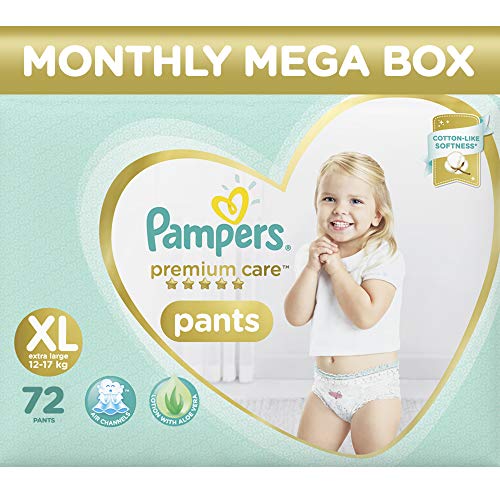 Product Cover Pampers Premium Care Pants Diapers Monthly Box Pack, X-Large, 72 Count