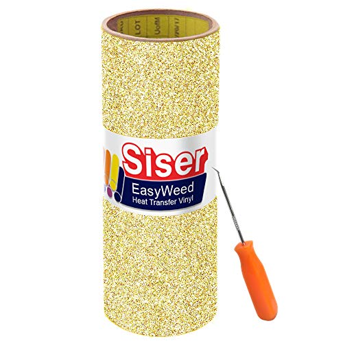Product Cover Siser Glitter Gold Confetti Easyweed Heat Transfer Craft Vinyl 10