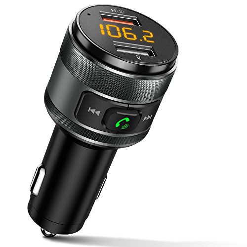 Product Cover IMDEN Bluetooth FM Transmitter for Car, 3.0 Wireless Bluetooth FM Radio Adapter Music Player FM Transmitter/Car Kit with Hands-Free Calling and 2 USB Ports Charger Support USB Drive
