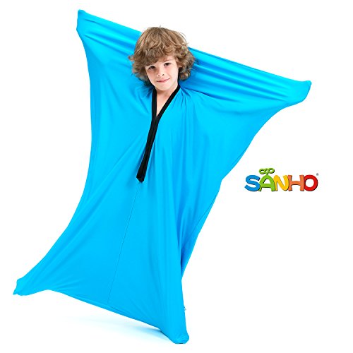 Product Cover SANHO Dynamic Movement Sensory Body Sock - Updated Version , Bright Blue (Medium)