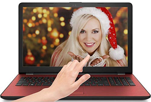 Product Cover HP 15.6in Touchscreen Laptop Intel Pentium N5000 with UHD Graphics 605 4GB RAM 500GB HDD DVD-Writer Bluetooth Windows 10 Red Color (Renewed)