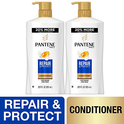 Product Cover Pantene, Sulfate Free Conditioner, Pro-V Repair and Protect for Damaged Hair, 28.9 fl oz, Twin Pack
