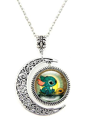 Product Cover Moon pendant Stitch necklace Stitch and Turtle Necklace jewelry