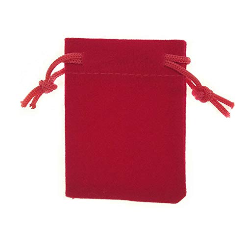 Product Cover RIZILIA 10/20/50pcs Wholesale Velvet Pouches Bags Drawstring Jewelry Gift Packaging-Size:5cmx7cm