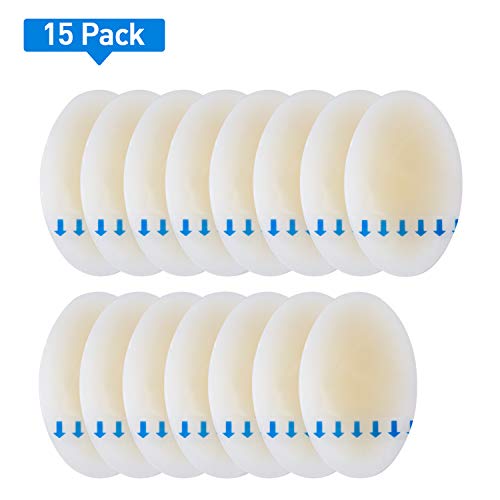 Product Cover Welnove - Blister Pads, Heel Bandages for Blisters, Oval Blister Gel Guard, Waterproof Hydrocolloid Adhesive Bandages for The Foot, Pressure Wound, Guard Skin, Blister Protection - 15 Packs