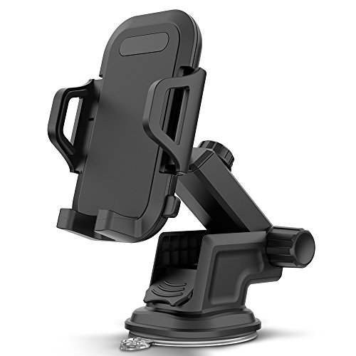Product Cover Maxboost DuraHold Series Car Phone Mount for iPhone 11 Pro Xs Max XR X 8 7 6s Plus SE,Galaxy S10 5G S10+ S10e S9,Note 10,LG G8,Pixel,HTC[Washable Strong Sticky Gel Pad/Extendable Holder Arm (Upgrade)]