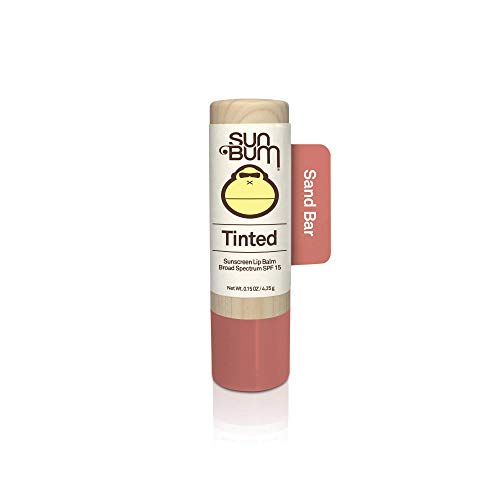 Product Cover Sun Bum Tinted Lip Balm Sand Bar | SPF 15 | UVA / UVB Broad Spectrum Protection | Sensitive Skin Safe | Hypoallergenic,Paraben Free | Ozybenzone Free | 0.15 Oz