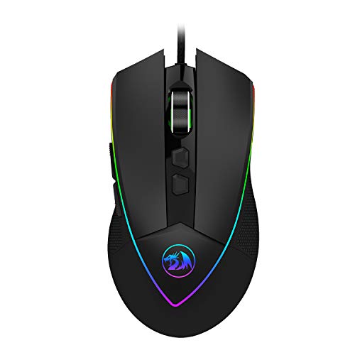 Product Cover Redragon M909 USB Wired Gaming Mouse RGB Spectrum Backlit Personalized MMO PC Gaming Mouse 7 Programmable Buttons High-Precision Sensor modes up to 12400 DPI via Software