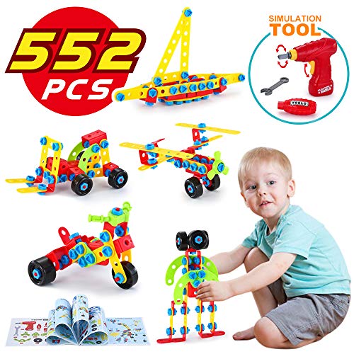 Product Cover TINOTEEN Stem Toys Building Toys Creative Construction Building Blocks Take Apart Toy for Kids Children 552 PCS