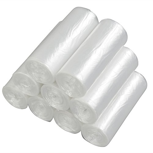 Product Cover Vababa Clear 5 Gallon Garbage Bags, Trash Bags, 225 Counts
