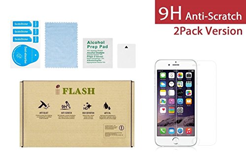 Product Cover iPhone 7/8 Glass Screen Protector, iFlash (2 Pack) Crystal Clear Tempered Glass Screen Protector for Apple iPhone 7/8 4.7 - Case Friendly/Bubble Free / 3D Touch/Transparent Crystal Clear Version