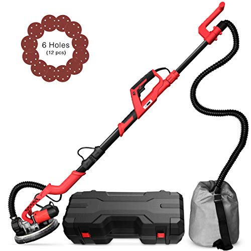 Product Cover VIVOHOME Foldable 750W Electric Adjustable Variable Speed Drywall Sander Machine with Automatic Vacuum System LED Light and Tool Case