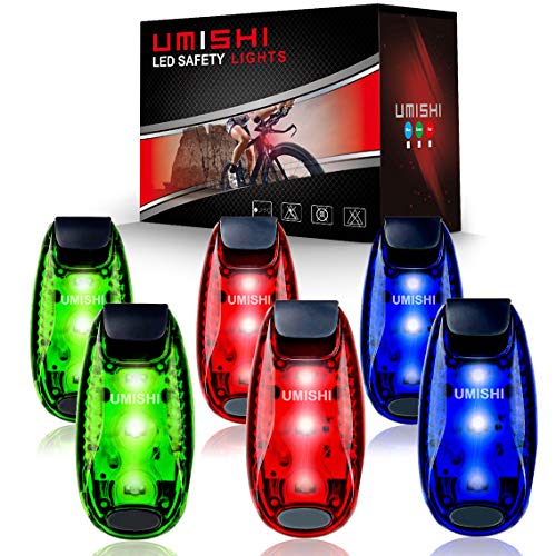 Product Cover 6-Pack LED Safety Light Strobe Lights for Daytime Running Walking Bicycle Bike Kids Child Woman Dog Pet Runner Best Flashing Warning Clip on Small Reflective Set Flash Walk Night High Visibility