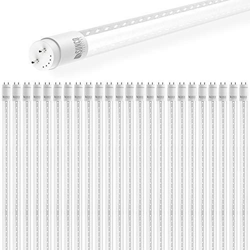 Product Cover Sunco Lighting 24 Pack 4FT T8 LED Tube, 15W=32W Fluorescent, Clear Cover, 5000K Daylight, 1800 LM, Single Ended Power (SEP), Ballast Bypass, Commercial Grade - UL, DLC