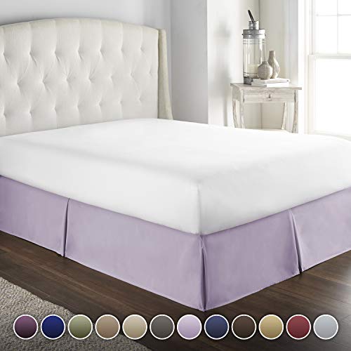 Product Cover Hotel Luxury Bed Skirt/Dust Ruffle 1800 Platinum Collection-14 inch Tailored Drop, Wrinkle & Fade Resistant, Linens (Twin,Lavender)