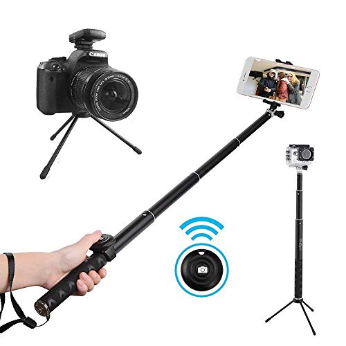 Product Cover Selfie Stick Remote and Tripod, MAONO Z04 Portable Rain-Proof Monopod for GoPro, iPhone 7/7 Plus/6 Plus/6S Plus Samsung Galaxy Series, DSLR