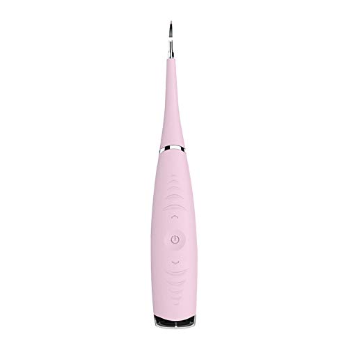 Product Cover Electric Dental Calculus Remover, High-Frequency Vibration Tartar Scraper Tartar Remover for Dental Calculus, Tartar, Tooth Stains, Plaque Removal, 5 Adjustable Modes, Powered by USB, Pink