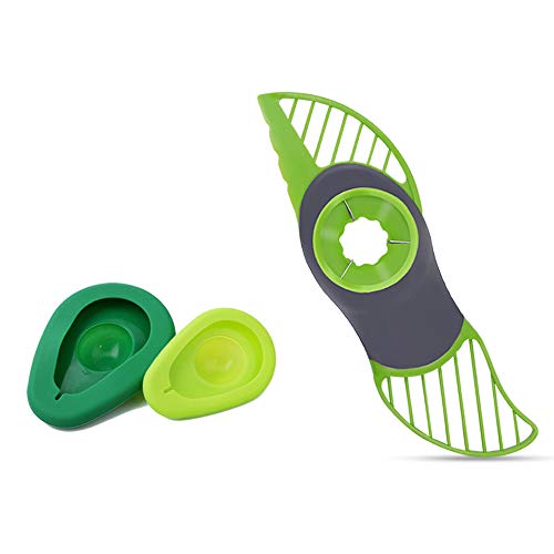Product Cover 3 in 1 Avocado Slicer and Avocado Saver Green Set of 3