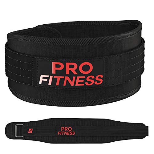 Product Cover ProFitness Weight Lifting Belt for Women (4 Inchs Wide) - Comfortable & Durable Weightlifting Workout Belt - Great Lower Back & Lumbar Support for Squats, Deadlifts, Cross Training, Gym Workouts