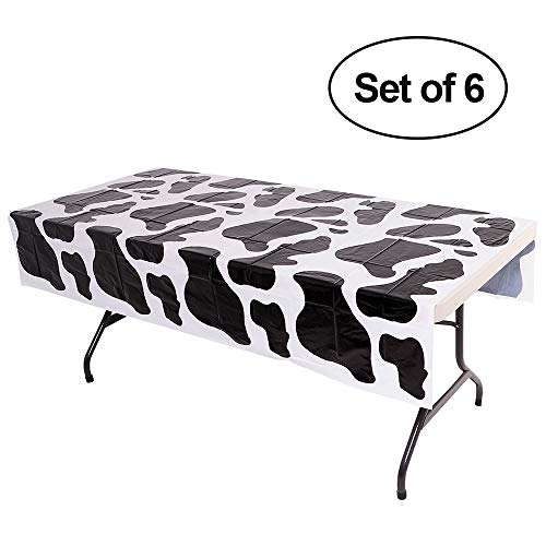 Product Cover Cow Print Tablecloth (6 Pack) 54