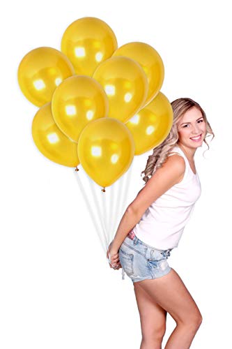 Product Cover Metallic Gold Balloons 12 Inches 72 Pack New Year Party Decorations for Adults and Kids Birthday Party Baby Shower Bachelorette Engagement Wedding Anniversary Decor Supplies