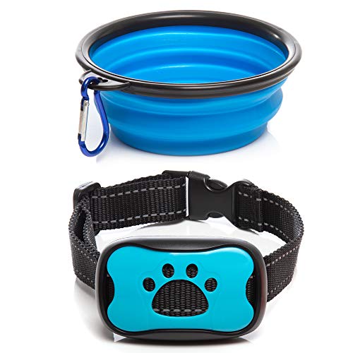 Product Cover Humane No Shock Anti Bark Training Collar Plus A Free Collapsible Dog Bowl